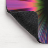 Colourful sunburst rays mousepad (Ecke)