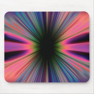 Colourful sunburst rays mousepad