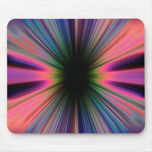 Colourful sunburst rays mousepad (Vorne)