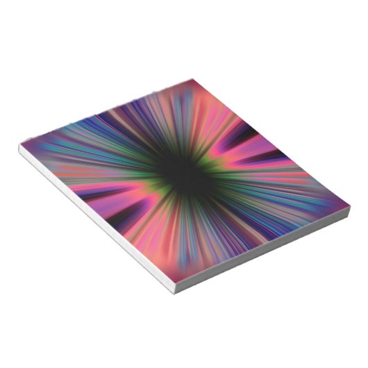 Colourful sunburst rays notizblock (angewinkelt)