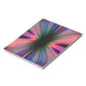 Colourful sunburst rays notizblock (Rotiert)