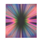 Colourful sunburst rays notizblock (Vorderseite)