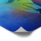 Colourful Sunflower Poster (Ecke)