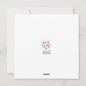 Colourful Trees Feiertagskarte (Rückseite)