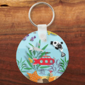 Colourful Underwater Scene  Schlüsselanhänger (Rückseite)