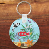 Colourful Underwater Scene  Schlüsselanhänger (Vorderseite)