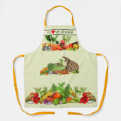 Colourful Vegetables I Love Vegetable Custom text Schürze (Vorderseite)