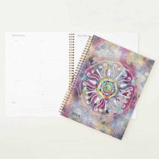Colourful whimsical Boho floral planner Planer (Anzeige)