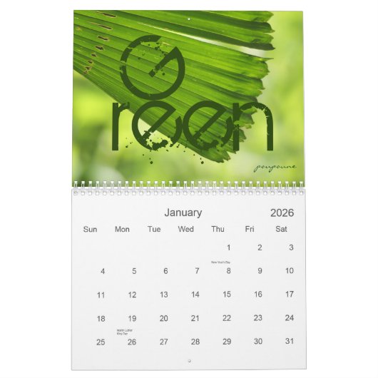 colours kalender (Jan 2026)