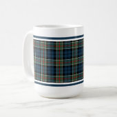 Colquhoun - Calhoun Clan Tartan Kaffeetasse (Vorderseite Links)