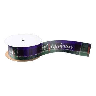 Colquhoun Clan karierter schottischer Tartan Satinband