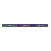 Colquhoun Clan karierter schottischer Tartan Satinband (Vorderseite)
