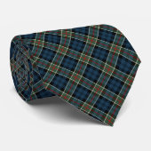 Colquhoun Clan Tartan Dark Blue Kariert Krawatte (Gerollt)