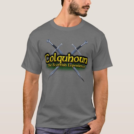 Colquhoun der schottische Erfahrungs-Clan T-Shirt (Vorderseite)