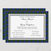Colquhoun Scottish Wedding Einladung (Vorne/Hinten)
