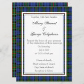 Colquhoun Scottish Wedding Einladung (Vorne/Hinten)