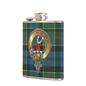 Colquhoun Tartan & Abzeichen Flachmann (Links)