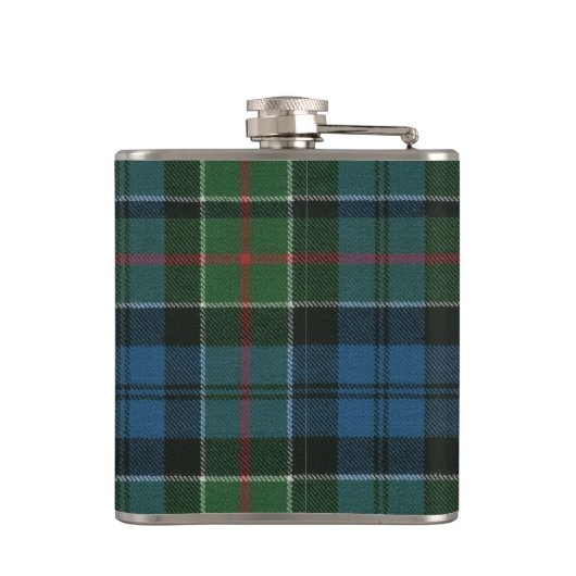 Colquhoun Tartan & Abzeichen Flachmann (Rückseite)