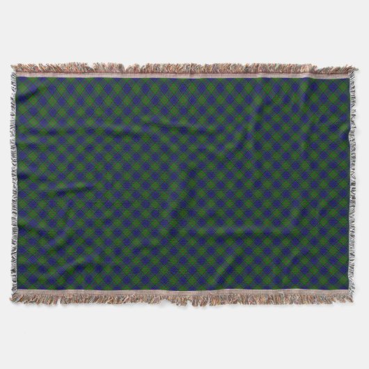 Colquhoun Tartan Blau kariert Decke (Vorderseite)
