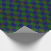 Colquhoun Tartan Blau kariert Geschenkpapier (Ecke)