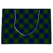 Colquhoun Tartan Blau kariert Große Geschenktüte (Vorderseite)