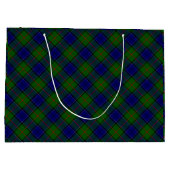 Colquhoun Tartan Blau kariert Große Geschenktüte (Rückseite)