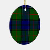 Colquhoun Tartan Blau kariert Keramik Ornament (Rechts)