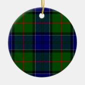 Colquhoun Tartan Blau kariert Keramik Ornament (Vorne)