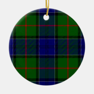 Colquhoun Tartan Blau kariert Keramik Ornament