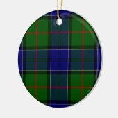Colquhoun Tartan Blau kariert Keramik Ornament (Links)