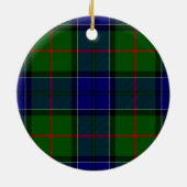 Colquhoun Tartan Blau kariert Keramik Ornament (Hinten)