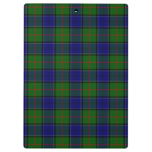 Colquhoun Tartan Blau kariert Klemmbrett (Rückseite)