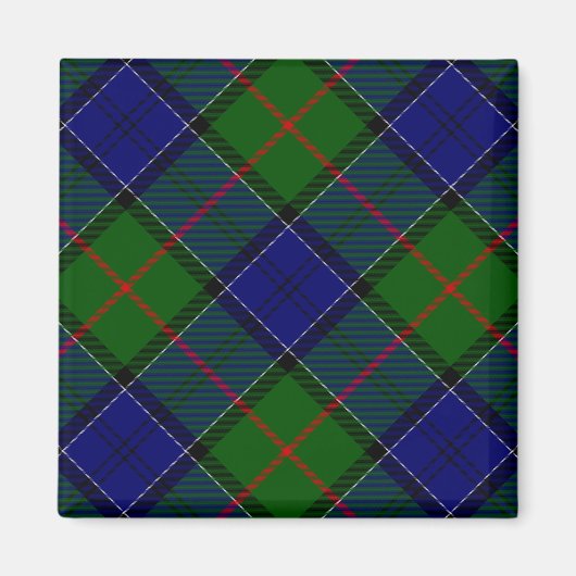Colquhoun Tartan Blau kariert Magnet (Vorne)