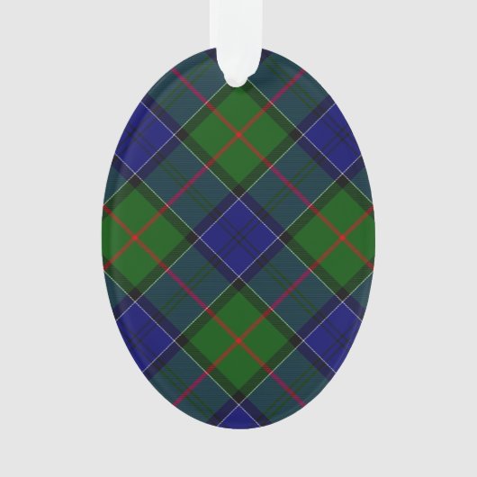 Colquhoun Tartan Blau kariert Ornament (Vorderseite)
