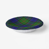Colquhoun Tartan Blau kariert Pappteller (Gewinkelt)