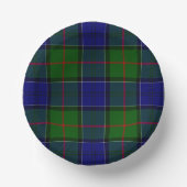 Colquhoun Tartan Blau kariert Pappteller (Vorderseite)