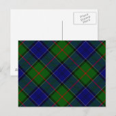 Colquhoun Tartan Blau kariert Postkarte (Vorne/Hinten)
