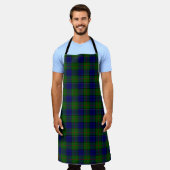 Colquhoun Tartan Blau kariert Schürze (Getragen)
