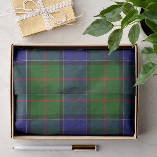 Colquhoun Tartan Blau kariert Seidenpapier