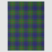 Colquhoun Tartan Blau kariert Seidenpapier (Vorderseite)