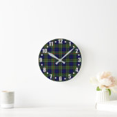 Colquhoun Tartan Runde Wanduhr (Zuhause)