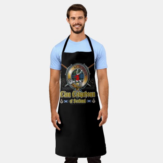 Colquhoun Wappen Abzeichen Schürze (Getragen)