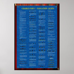 COLREGS TEIL C - NAVIGATIONSLEUCHTEN POSTER