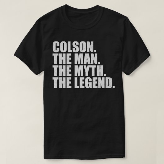 ColsonColson Name Colson Vorname T-Shirt (Design vorne)