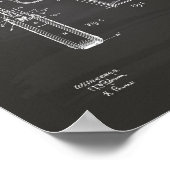 Colt .45 1911 Patent Art - Chalkboard Poster (Ecke)