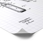 Colt .45 1911 Patent Art - Lined Peper Poster (Ecke)