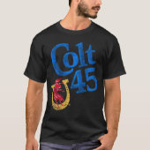Colt 45 Bierarbeiten stets authentisch T-Shirt (Vorderseite)