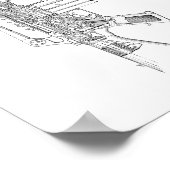 Colt AR-15 Halbautomat Poster (Ecke)