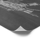 Colt AR-15 Semi-Automatic Rifle Patent - Chalkboar Poster (Ecke)