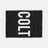 Colt - Cool New Funny Name Fan Gift Tee Fleecedecke (Vorderseite (Horizontal))